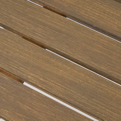 Arcadia 2pc Acacia Wood Rocking Chair And Side Table Set Gray - Christopher Knight Home 5 Arcadia 2pc Acacia Wood Rocking Chair And Side Table Set Gray - Christopher Knight Home - Image 5