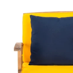 4pc Fontana Outdoor Set Teak Look/Yellow - Safavieh 8 4pc Fontana Outdoor Set Teak Look/Yellow - Safavieh -Garden Furniture Store GUEST 2431a9ad 77d8 446f b293 e16ff052676e