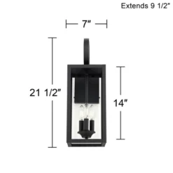 John Timberland Mira Modern Outdoor Wall Light Fixture Flat Black 21 1/2" Clear Glass For Post Exterior Barn Deck House Porch Yard Posts Patio Home 15 John Timberland Mira Modern Outdoor Wall Light Fixture Flat Black 21 1/2" Clear Glass For Post Exterior Barn Deck House Porch Yard Posts Patio Home -Garden Furniture Store GUEST 24f2a55d 57d9 40c0 9e90 adcdcf6fe74a