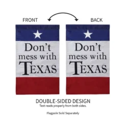 Evergreen Flag Garden Applique Don't Mess With Texas 6 Evergreen Flag Garden Applique Don't Mess With Texas -Garden Furniture Store GUEST 252ac981 215d 45e1 8e0f d6468d71dfc2