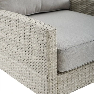 Capella 5pc Outdoor Wicker Sofa Set - Gray - Crosley 14 Capella 5pc Outdoor Wicker Sofa Set - Gray - Crosley - Image 14