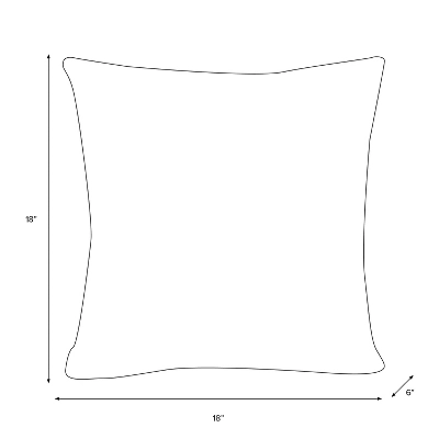 18" X 18" Outdoor Throw Pillow Kaya Floral Aqua - Skyline Furniture 4 18" X 18" Outdoor Throw Pillow Kaya Floral Aqua - Skyline Furniture - Image 4