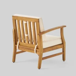 Driscoll 7pc Acacia Wood Chat Set With Fire Pit - Teak/Cream/Brown - Christopher Knight Home 8 Driscoll 7pc Acacia Wood Chat Set With Fire Pit - Teak/Cream/Brown - Christopher Knight Home -Garden Furniture Store GUEST 25bed994 ae7d 4a78 bbb2 8e9e5b980c00