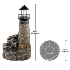 Design Toscano Seaside Lighthouse LED Illuminated Cascading Garden Fountain -Garden Furniture Store GUEST 26279029 43be 45af 8a9f c14ebec07206