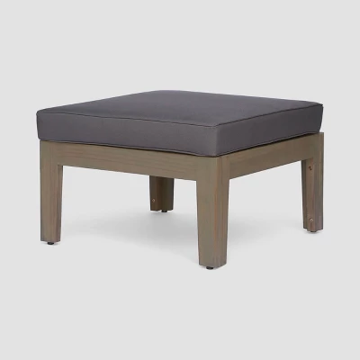 Grenada 5pc Acacia Sectional Sofa Set - Gray/Dark Gray - Christopher Knight Home 3 Grenada 5pc Acacia Sectional Sofa Set - Gray/Dark Gray - Christopher Knight Home - Image 3