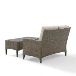 Rockport 2pc Outdoor Wicker Loveseat Seating Set - Crosley -Garden Furniture Store GUEST 2739beee 849e 4d86 aee9 af75441debe1