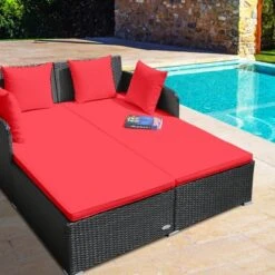 Tangkula Patio Rattan Daybed With 4 Pillows Cushioned Sofa For Outdoor 15 Tangkula Patio Rattan Daybed With 4 Pillows Cushioned Sofa For Outdoor -Garden Furniture Store GUEST 27eca61d 681f 44fe 9ce3 8cd10d4cdbcb