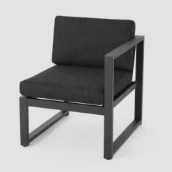 Navan 6pc Aluminum Sofa Set - Black/Dark Gray - Christopher Knight Home 8 Navan 6pc Aluminum Sofa Set - Black/Dark Gray - Christopher Knight Home -Garden Furniture Store GUEST 2922a5b3 886d 4c68 8a28 a8e203b2ac0e