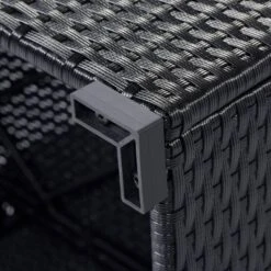 5pc Wicker Patio Conversation Set With Cushions - Black/Beige - GODEER -Garden Furniture Store GUEST 2a6c75b8 963b 4c07 b2fa 9fa4d86634ce