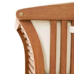 Stamford Eucalyptus Wood Outdoor Bench With Cushions - Natural - Alaterre Furniture -Garden Furniture Store GUEST 2a9027cf 0bcd 4e76 8b3c bedab64a0962