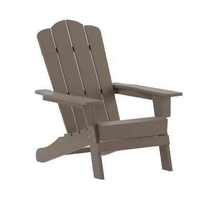 Emma And Oliver Set Of 4 Adirondack Chairs With Cup Holders, Weather Resistant HDPE Adirondack Chairs 14 Emma And Oliver Set Of 4 Adirondack Chairs With Cup Holders, Weather Resistant HDPE Adirondack Chairs - Image 14