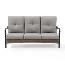 Dahlia Outdoor Steel Sofa Taupe/Matte Black - Crosley 15 Dahlia Outdoor Steel Sofa Taupe/Matte Black - Crosley -Garden Furniture Store GUEST 2bacda56 29c5 4a97 90e0 21695aa97058