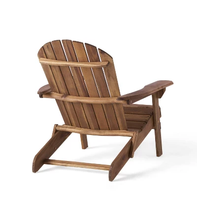 Hanlee Set Of 2 Folding Wood Adirondack Chair - Christopher Knight Home 4 Hanlee Set Of 2 Folding Wood Adirondack Chair - Christopher Knight Home - Image 4