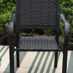 5pc Patio Dining Set With Table & Wicker Rattan Chairs With Cushions - Captiva Designs -Garden Furniture Store GUEST 2ce32228 5cd8 461f 8f30 802a3329be17