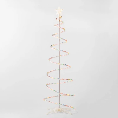 6' Incandescent Spiral Tree Christmas Novelty Sculpture Light Multicolor - Wondershop™ 1 6' Incandescent Spiral Tree Christmas Novelty Sculpture Light Multicolor - Wondershop™