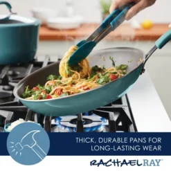 Rachael Ray Cook + Create Aluminum Nonstick Frying Pan 12.5" Agave Blue -Garden Furniture Store GUEST 2ed5f8db 579a 4647 961f 195f0994da08