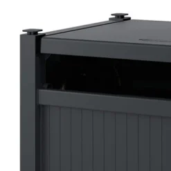 Suncast Hideaway 100' Capacity Resin Garden Hose Reel For 5/8" Hoses With Stay-Up Lid & Crank Handle For Hassle-free Outdoor Storage, Cyberspace -Garden Furniture Store GUEST 305f7bc7 ac00 452c 897a f34db6a6ef37