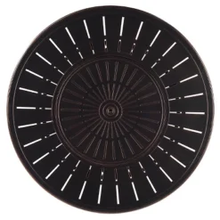 5pc Outdoor Set With 44" Round Aluminum Fire Table Set With 4 Swivel Rocking Chairs & Wind Blocker Lid - Oakland Living -Garden Furniture Store GUEST 305f7cec 5c0e 4768 b716 4b05d803c8b5 1