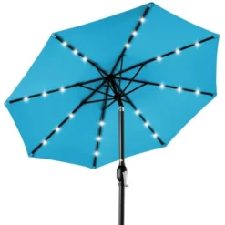 Best Choice Products 10ft Solar LED Lighted Patio Umbrella W/ Tilt Adjustment, UV-Resistant Fabric -Garden Furniture Store GUEST 318c760b 8364 4400 bf17 1a40e56a9995