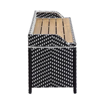 2pc Maksville Aluminum Patio Loveseat & Storage Bench - MiBasics 9 2pc Maksville Aluminum Patio Loveseat & Storage Bench - MiBasics - Image 9