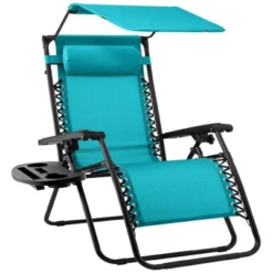 Best Choice Products Folding Zero Gravity Recliner Patio Lounge Chair W/ Canopy Shade, Headrest, Tray -Garden Furniture Store GUEST 328a29b0 70ef 45bb b718 1474b2573742