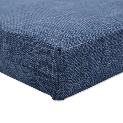 45" X 18" Outdoor/Indoor Bench Cushion Tory Denim Blue - Pillow Perfect 1 45" X 18" Outdoor/Indoor Bench Cushion Tory Denim Blue - Pillow Perfect