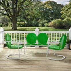 Griffith 3pc Outdoor Seating Set - Kelly Green - Crosley -Garden Furniture Store GUEST 36c4bcfa 9034 4213 8929 be51daf87251
