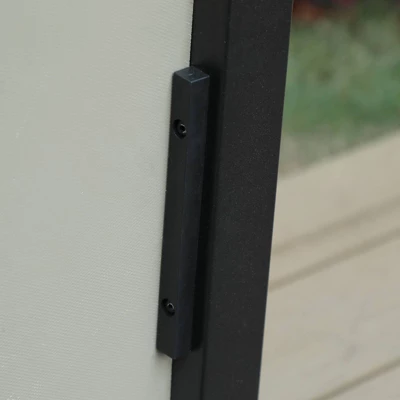 7pc Patio Set With Steel Table With 1.57" Umbrella Hole & Padded Sling C-Spring Arm Chairs - Captiva Designs 8 7pc Patio Set With Steel Table With 1.57" Umbrella Hole & Padded Sling C-Spring Arm Chairs - Captiva Designs - Image 8