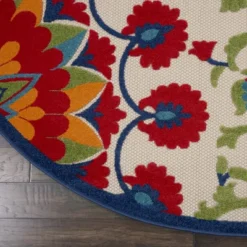 Nourison Aloha Transitional Floral Outdoor Rug -Garden Furniture Store GUEST 379049bd 9e5f 4350 87d2 ee3de769f137