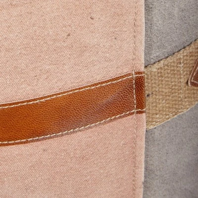 Cotton Pouf Featuring A Screenprinted Bicycle Illustration With Script - Olivia & May 5 Cotton Pouf Featuring A Screenprinted Bicycle Illustration With Script - Olivia & May - Image 5