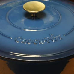 Crock-Pot Crock Pot Artisan Enameled 5 Quart Cast Iron Round Braiser Pan With Self Basting Lid In Sapphire Blue -Garden Furniture Store GUEST 37eb9a69 432d 463d 866a 0aeadbea8697