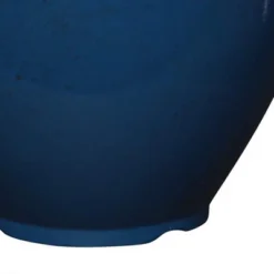 Southern Patio 12 Inch Heritage Outdoor Home Patio Round Glossy Resin Planter Pot For Flowers And Plants, Monaco Blue (3 Pack) -Garden Furniture Store GUEST 38587268 bb25 4740 a82e 5b741cd9a458