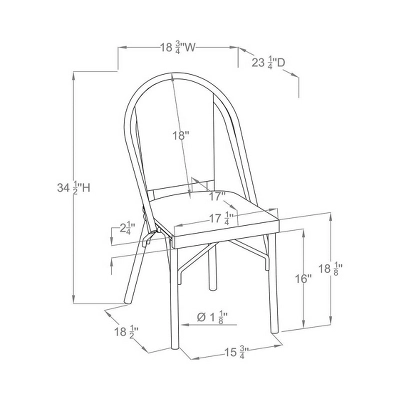 3pc Arna Patio Chair Set With Side Table - MiBasics 10 3pc Arna Patio Chair Set With Side Table - MiBasics - Image 10