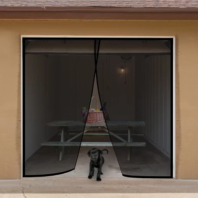 Pure Garden One Car Garage Door Screen – Heavy-Duty Weighted Mesh Curtain With Magnetic Closure For Mosquito, Insect, And Sun Protection 2 Pure Garden One Car Garage Door Screen – Heavy-Duty Weighted Mesh Curtain With Magnetic Closure For Mosquito, Insect, And Sun Protection - Image 2