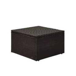 Palm Harbor Outdoor Wicker Ottoman - Sand - Crosley -Garden Furniture Store GUEST 39ec9ef6 ebae 46ae 9ccc 56fd79ee404b