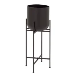 Olivia & May Modern With Stand Iron Planter Pots Black -Garden Furniture Store GUEST 3a0fcf2c 90dc 4b6e a4dd 54fceef5dcf0