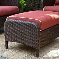 Kiawah Outdoor Wicker Ottoman - Crosley 14 Kiawah Outdoor Wicker Ottoman - Crosley -Garden Furniture Store GUEST 3a107828 b66a 4c10 98e8 7e9d2f583bff