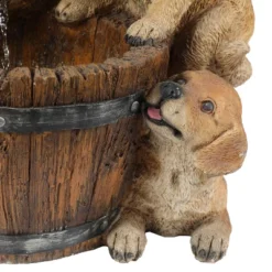 LuxenHome Resin Puppies And Water Pump Outdoor Fountain With LED Light 15 LuxenHome Resin Puppies And Water Pump Outdoor Fountain With LED Light -Garden Furniture Store GUEST 3c69f035 f41f 4827 a896 abee7b24974c