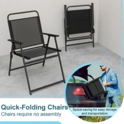 Costway 3pcs Patio Folding Conversation Chairs&Table Heavy-Duty Metal Outdoor Portable 15 Costway 3pcs Patio Folding Conversation Chairs&Table Heavy-Duty Metal Outdoor Portable -Garden Furniture Store GUEST 3c97cedd af42 4298 8bb3 782e0108569c