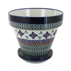 Blue Rose Polish Pottery 891-893 Zaklady Medium Flower Pot -Garden Furniture Store GUEST 3cbfae87 b873 4add 8c51 6f773e9a5242