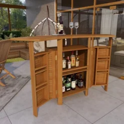 Patio Bar Table Teak - Olivia & May -Garden Furniture Store GUEST 3d5b1d29 6e6a 4851 9363 acbd38919b6d