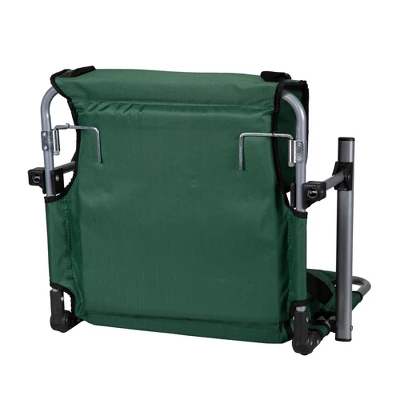 Stansport Folding Stadium Seat With Arms Green/Tan 2 Stansport Folding Stadium Seat With Arms Green/Tan - Image 2