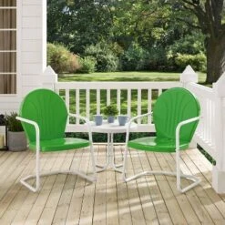 Griffith 3pc Outdoor Conversation Set - Kelly Green - Crosley -Garden Furniture Store GUEST 3ddd6fa2 cc34 4fb5 bfdb c957d4541329