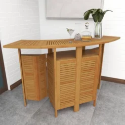 Patio Bar Table Teak - Olivia & May -Garden Furniture Store GUEST 3efd1f81 89db 43ac 8fde 094c5ac0f77f