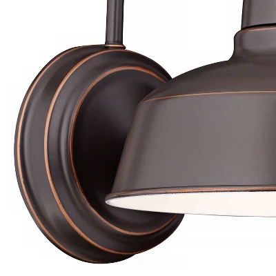 John Timberland Rustic Farmhouse Outdoor Wall Light Fixture Urban Barn Oil Rubbed Bronze Steel 13" For Exterior House Porch Patio 3 John Timberland Rustic Farmhouse Outdoor Wall Light Fixture Urban Barn Oil Rubbed Bronze Steel 13" For Exterior House Porch Patio - Image 3