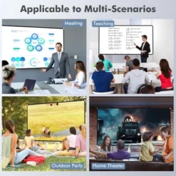 Costway 120'' Projector Screen W/ Stand 16:9 HD 4K Indoor Outdoor Projection Movie Screen -Garden Furniture Store GUEST 3fabbf8b c5a5 4225 a8a5 c1b3448ab158