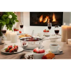 Demeyere Industry 5-Ply 3.5-qt Stainless Steel Essential Pan -Garden Furniture Store GUEST 3faed6a5 51e5 4920 8c6e 6b1eb0aa29f9