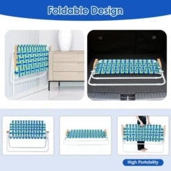 Costway 2-Person Folding Chair With Armrest 661 LBS Load Capacity For Camping Beach -Garden Furniture Store GUEST 4096984d dd6e 4bf4 811f 827d2496ad15