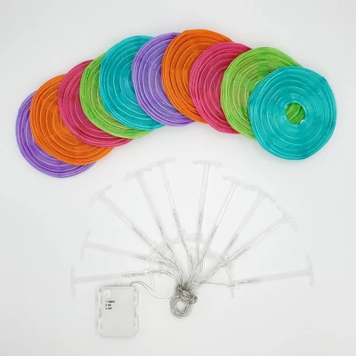 10ct Nylon LED Battery Powered String Lights 2 10ct Nylon LED Battery Powered String Lights - Image 2