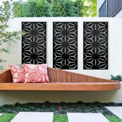 NewTown Decorative Outdoor Privacy Screen Panels, Metal Laser Cut Privacy Screen Decorative Patio Metal Fence For Outdoor Indoor Decor-The Pop Home -Garden Furniture Store GUEST 41a1a0d3 6a8b 48ec b48f fa045968ab8a